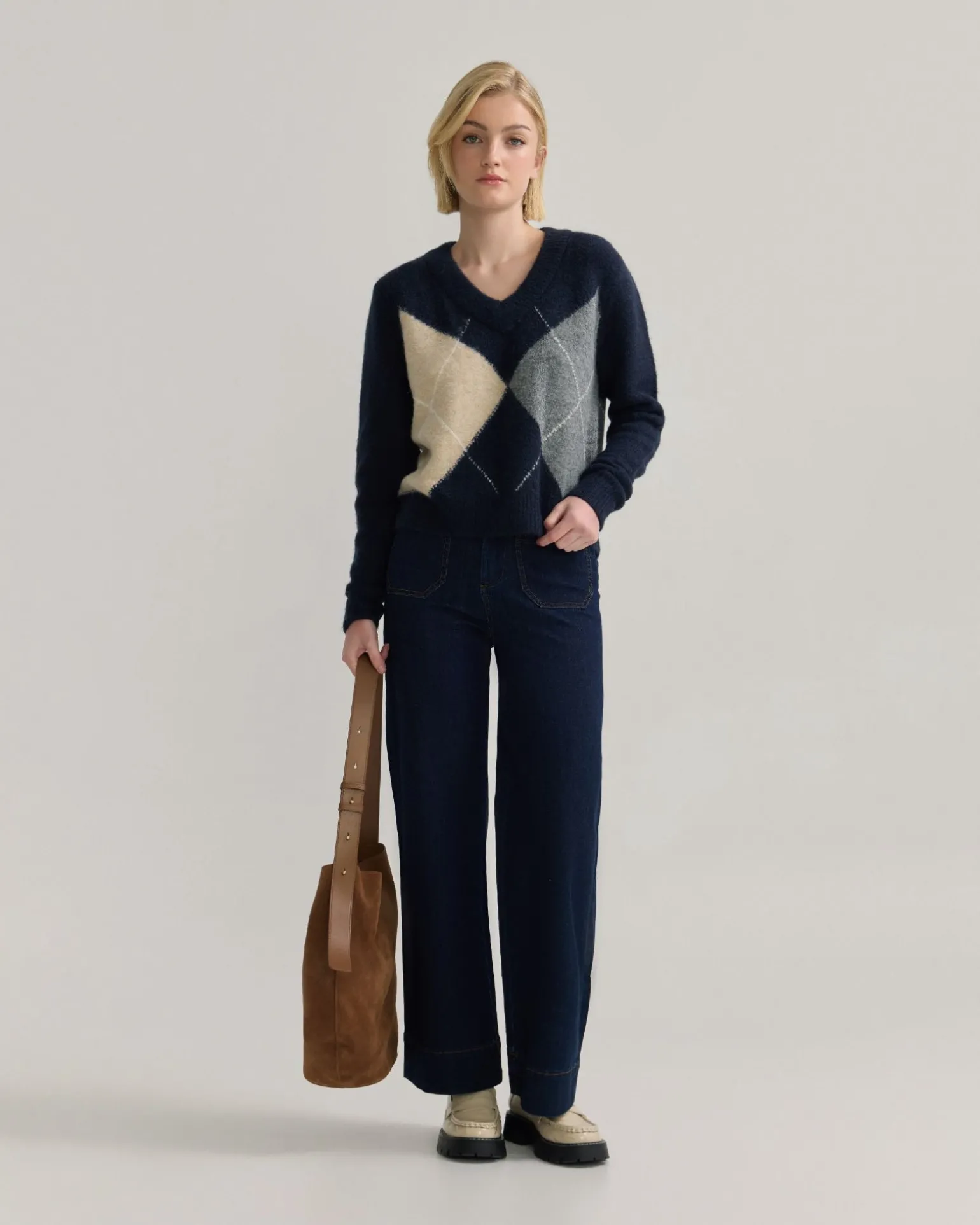 Chelsea Argyle Knit
