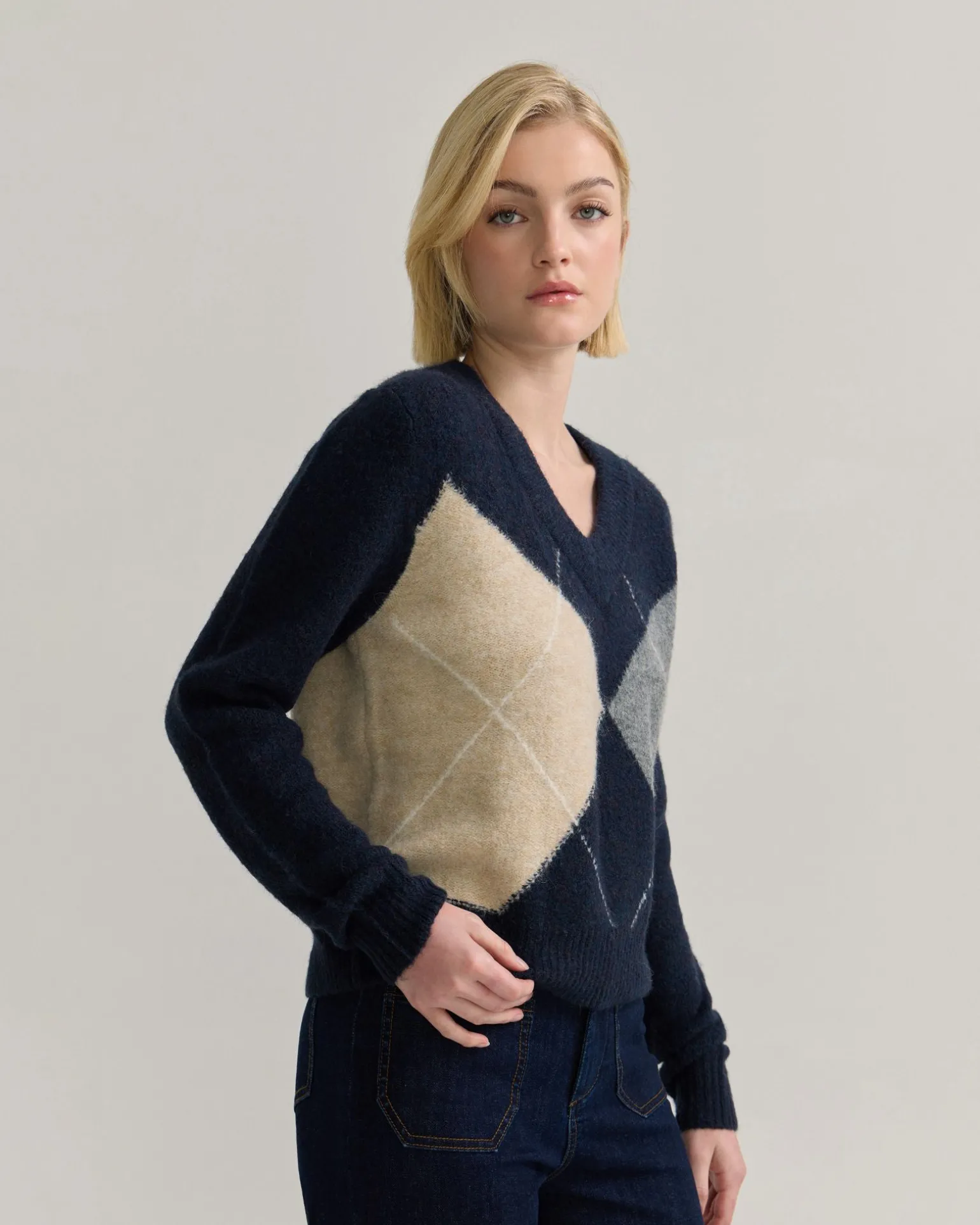 Chelsea Argyle Knit