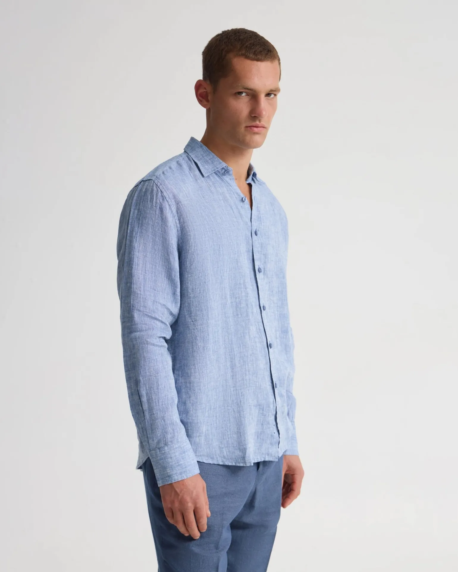 Cooper French Linen Long Sleeve Shirt