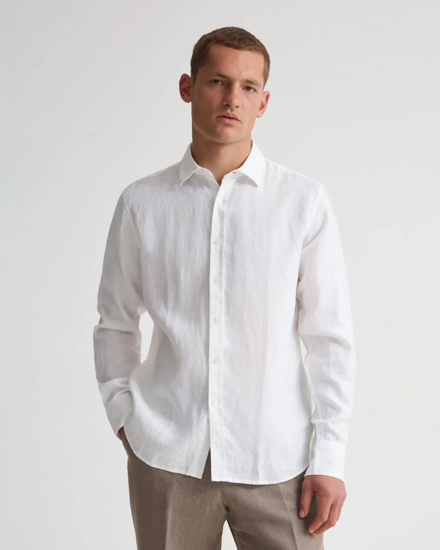 Cooper French Linen Long Sleeve Shirt
