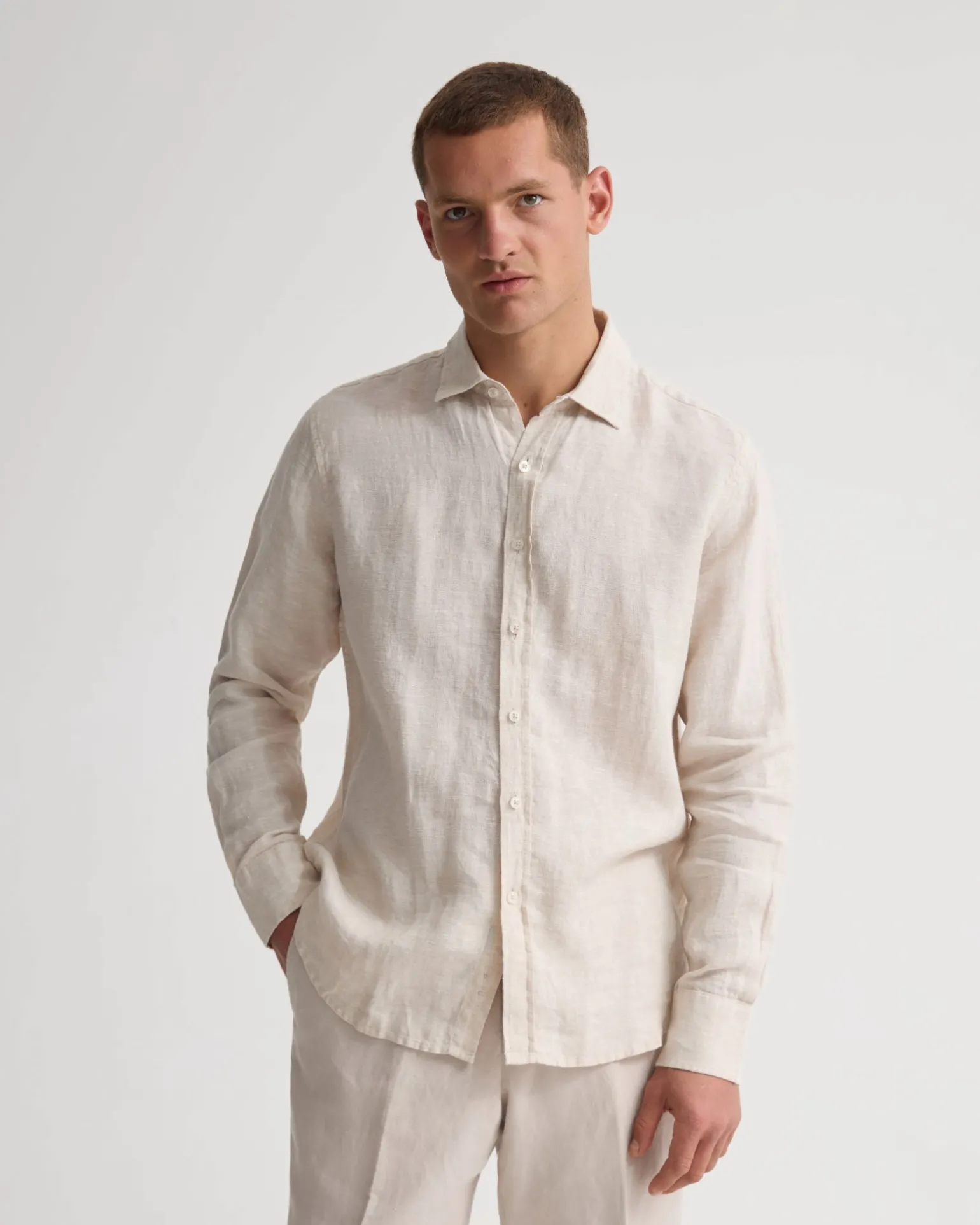 Cooper French Linen Long Sleeve Shirt