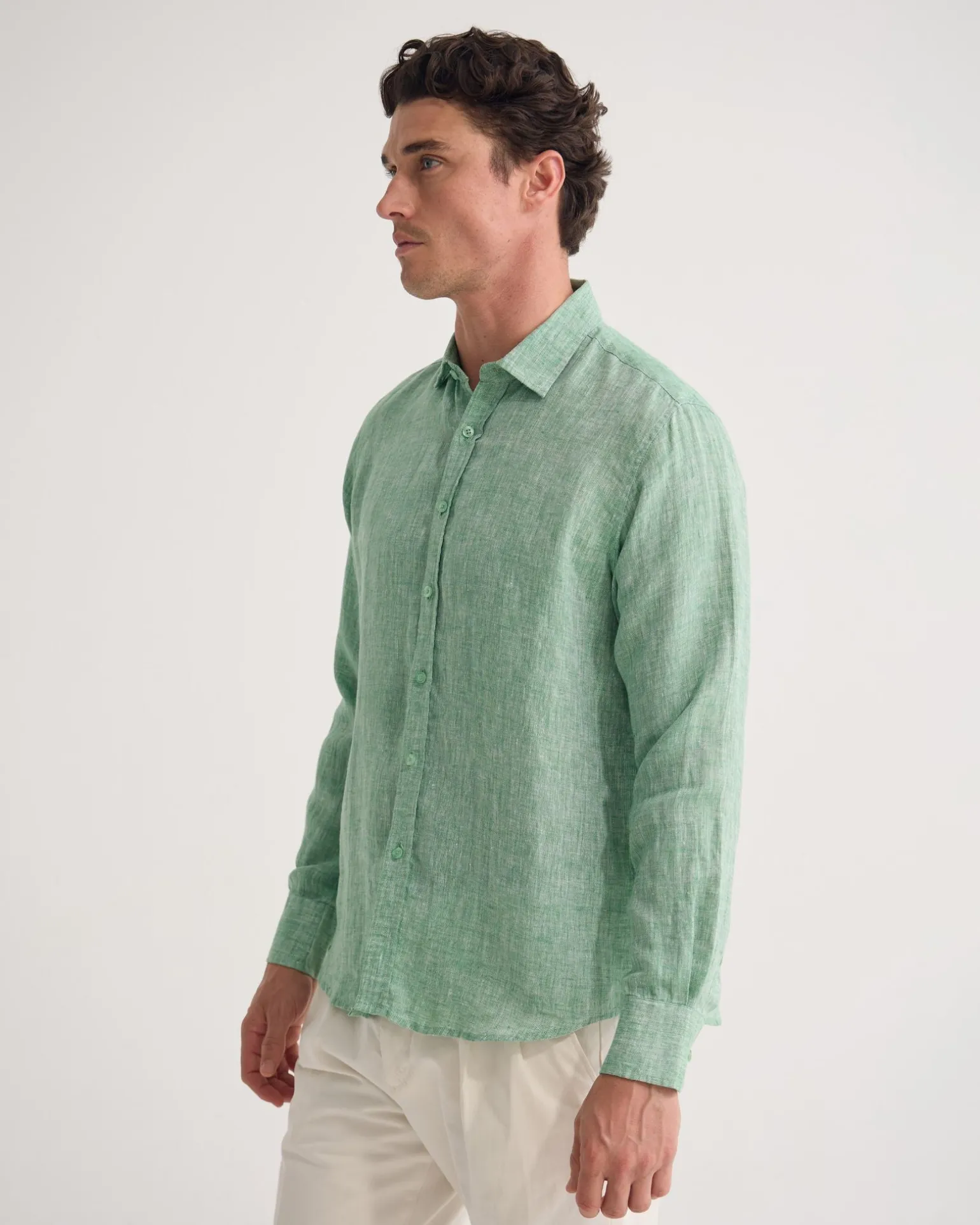 Cooper French Linen Long Sleeve Shirt