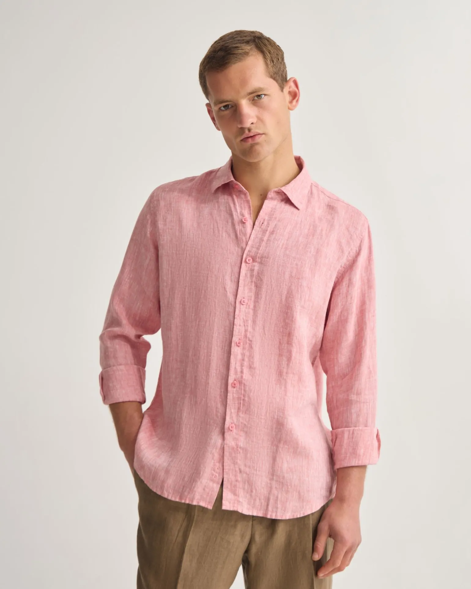 Cooper French Linen Long Sleeve Shirt