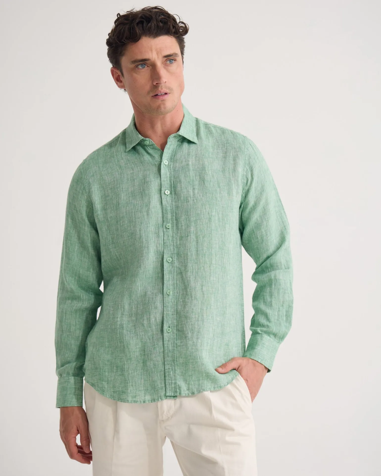 Cooper French Linen Long Sleeve Shirt