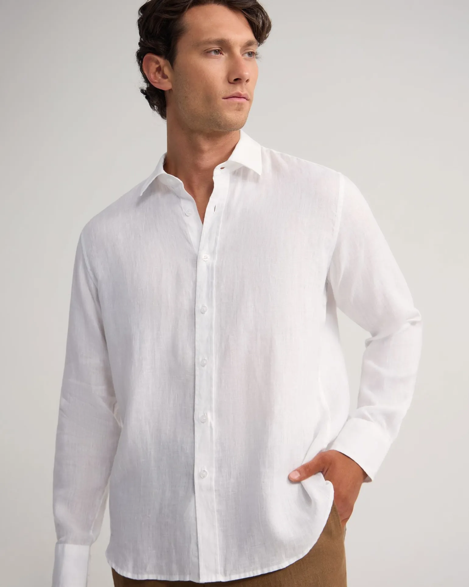 Cooper Ls French Linen Shirt
