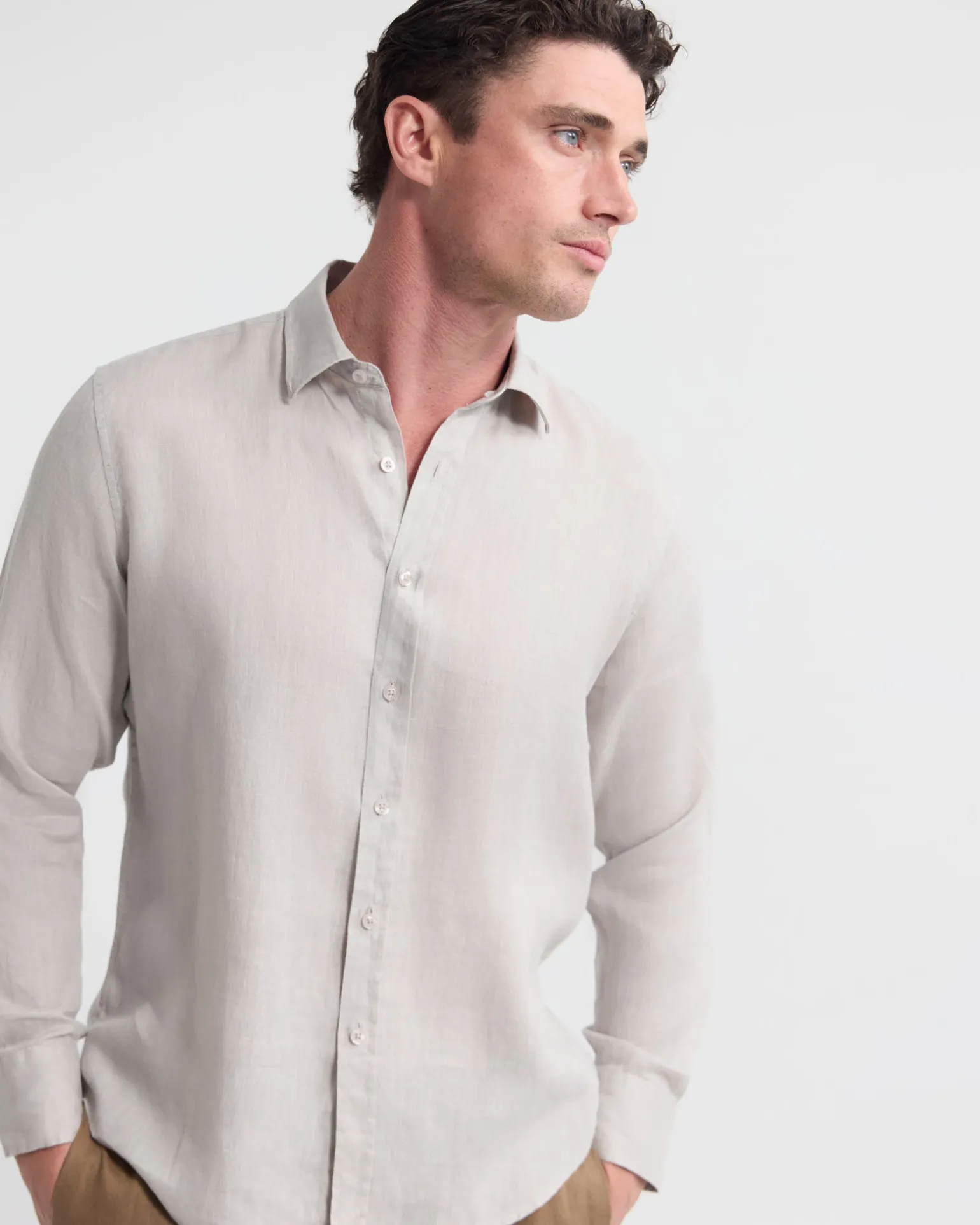 Cooper Ls French Linen Shirt
