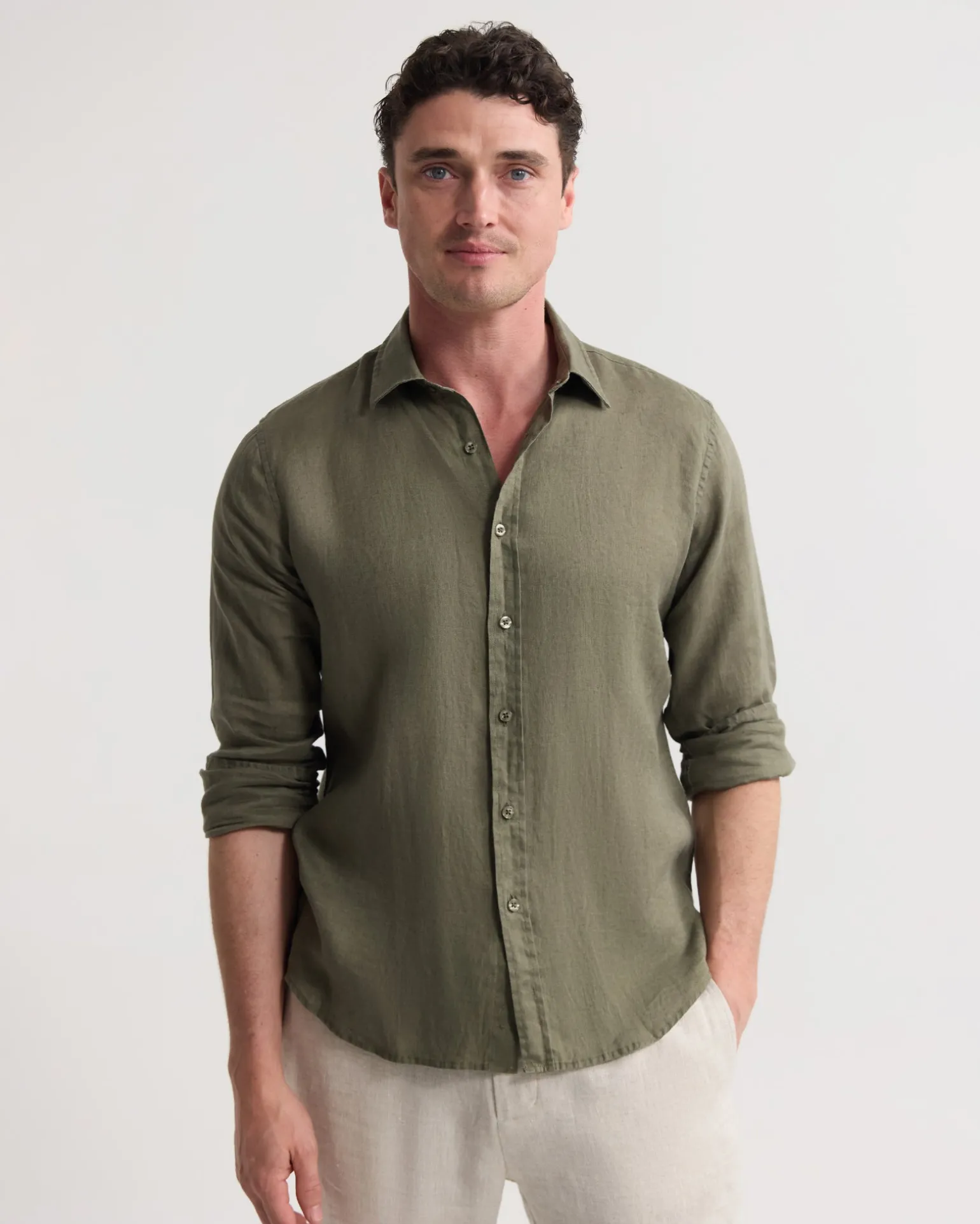 Cooper Ls French Linen Shirt