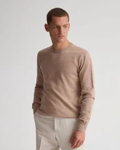 Cotton Cashmere Crew Neck Knit