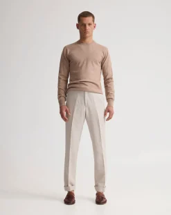 Cotton Cashmere Crew Neck Knit