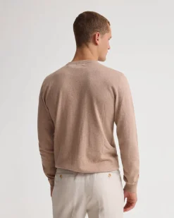 Cotton Cashmere Crew Neck Knit