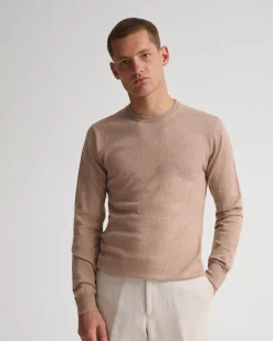 Cotton Cashmere Crew Neck Knit