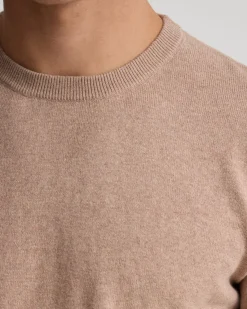 Cotton Cashmere Crew Neck Knit