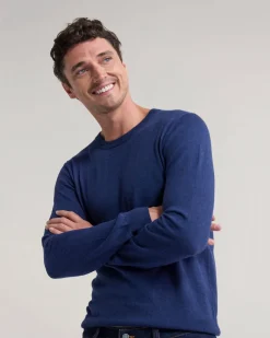 Cotton Cashmere Crew Neck Knit