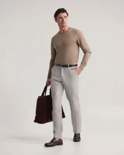 Cotton Cashmere Crew Neck Knit