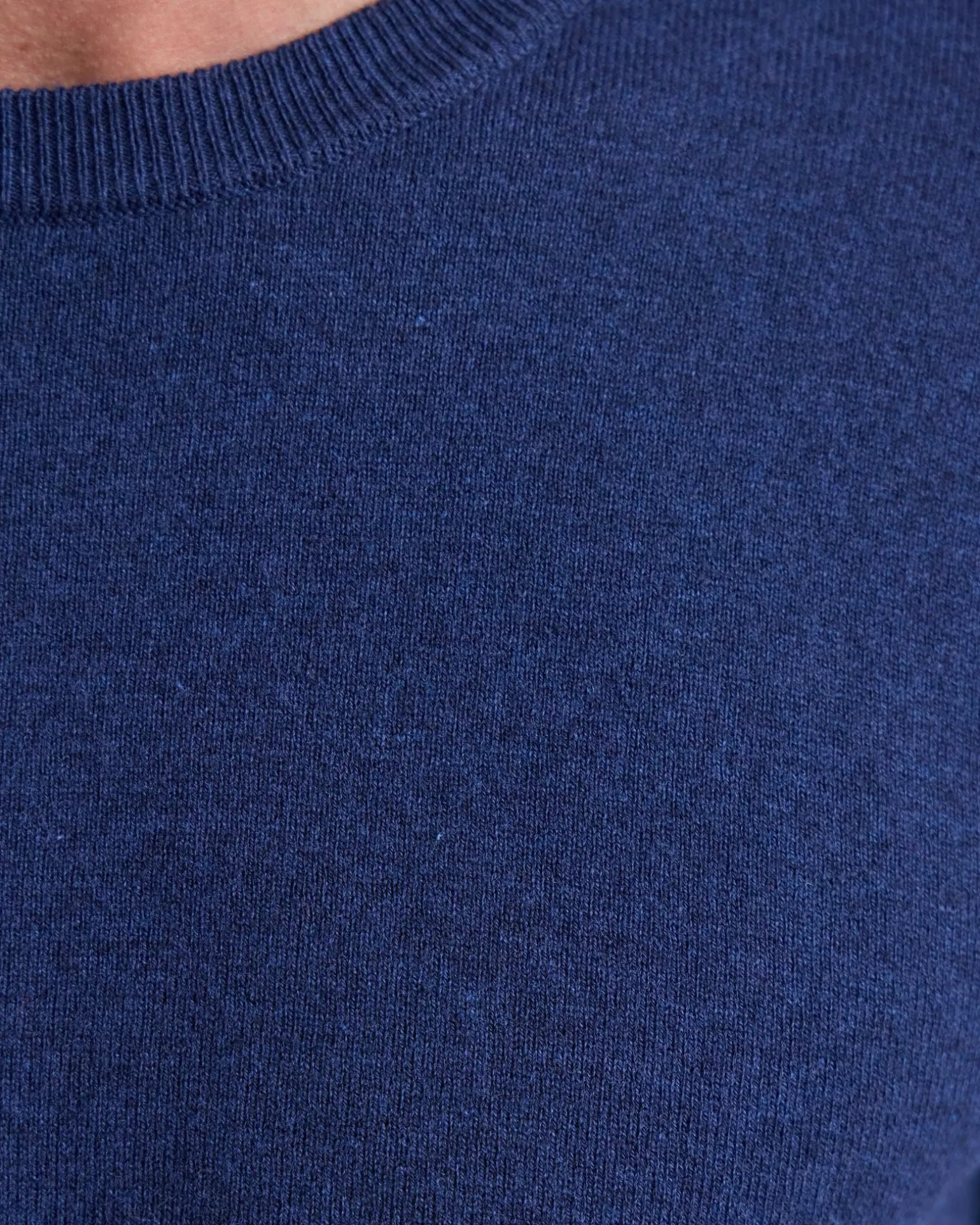Cotton Cashmere Crew Neck Knit