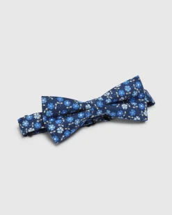 Cotton Ditzy Floral Bow Tie