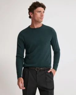 Crew Neck Pure Merino Wool Pullover