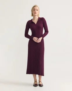 Dakota Knitted Polo Collar Dress