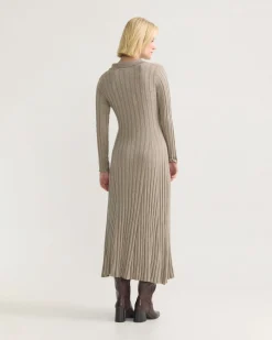 Dakota Knitted Polo Collar Dress