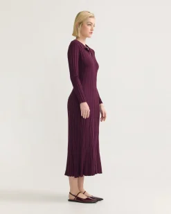 Dakota Knitted Polo Collar Dress