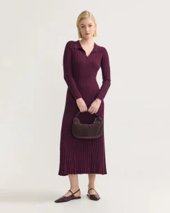 Dakota Knitted Polo Collar Dress
