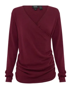 Daria Wrap Front Knitted Top