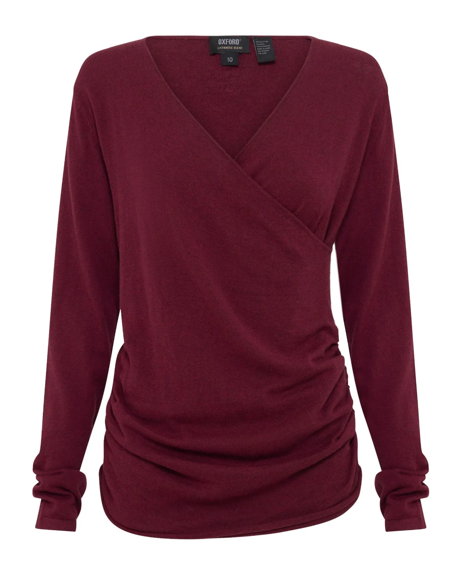Daria Wrap Front Knitted Top