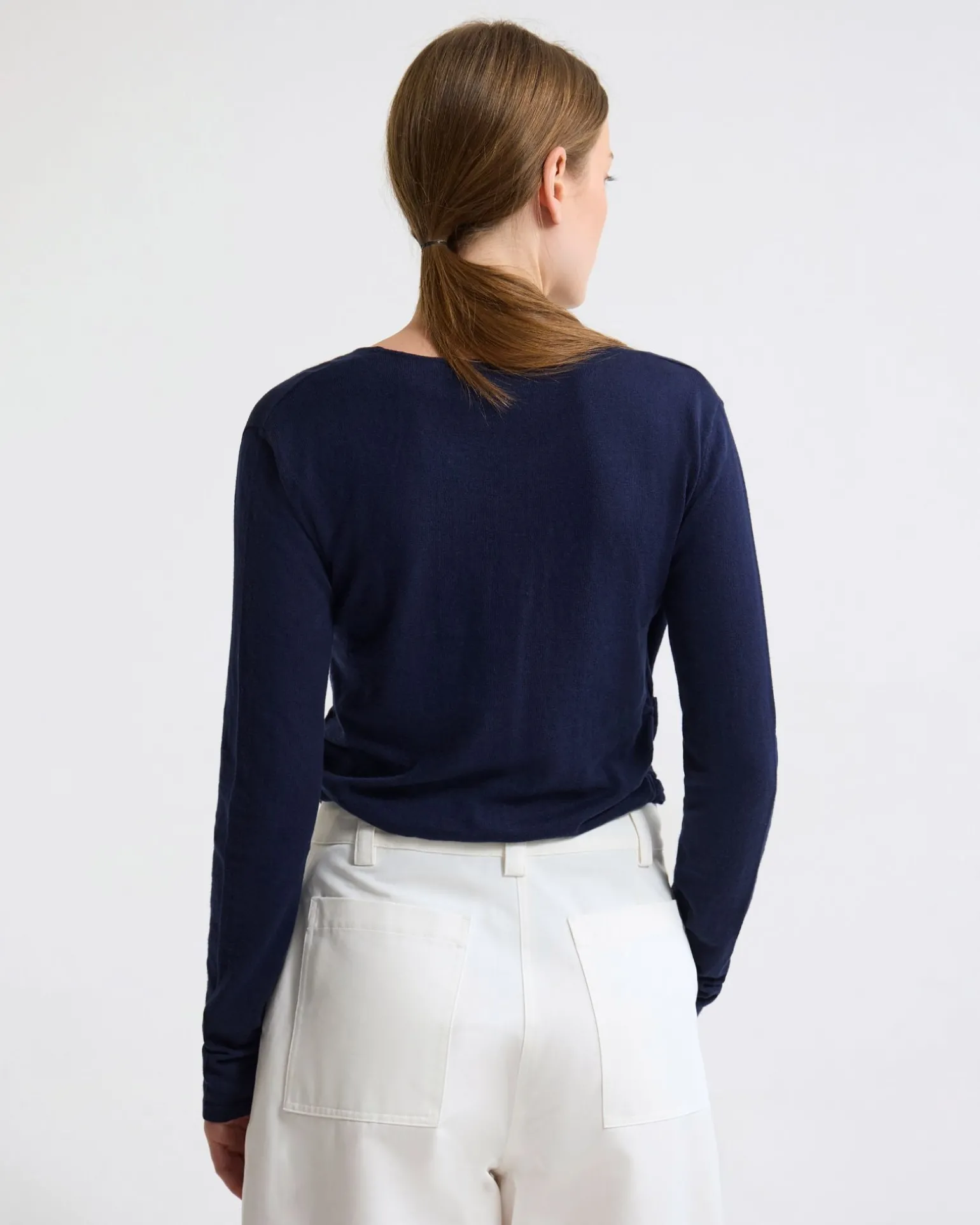 Daria Wrap Front Knitted Top