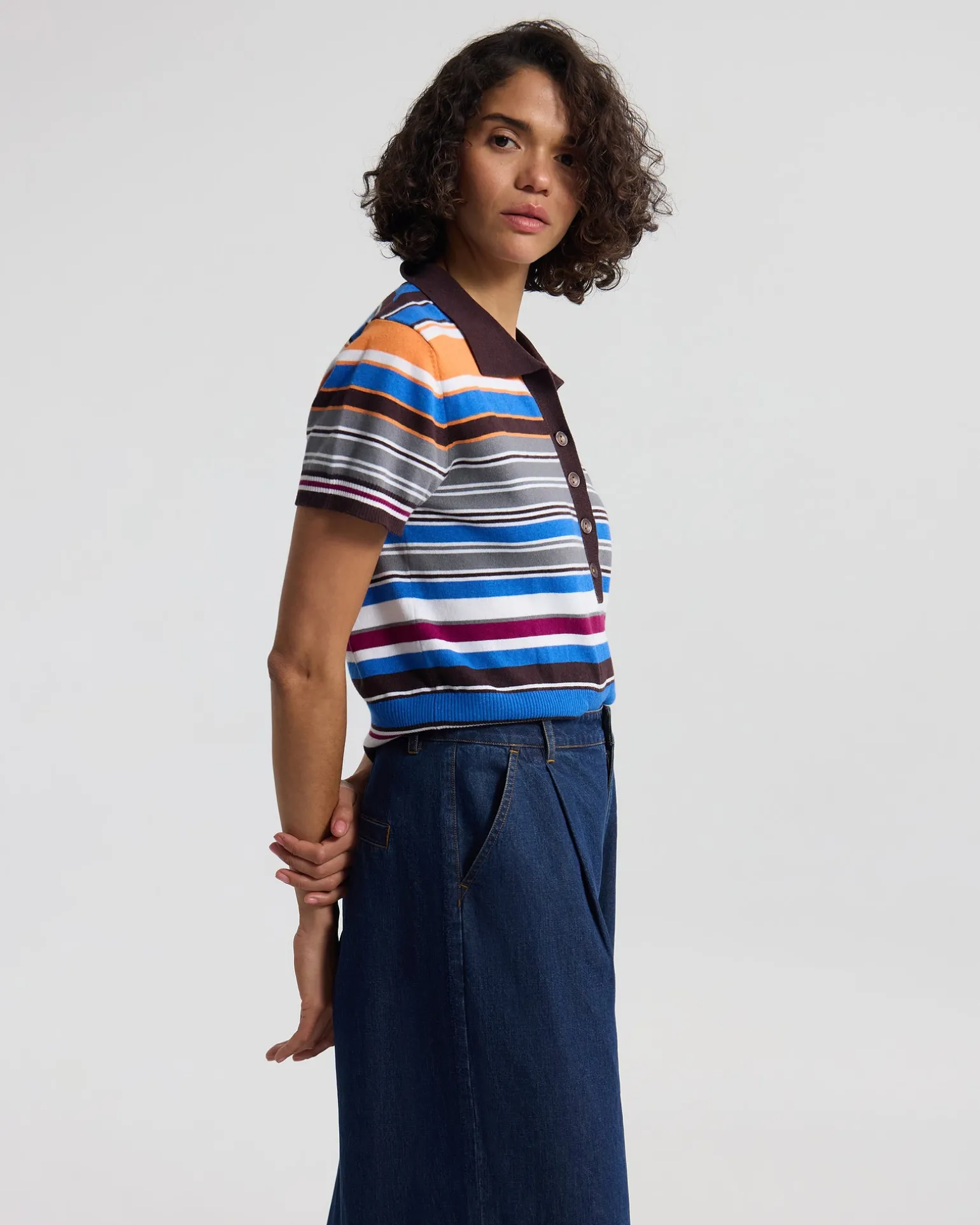Dina Stripe Polo