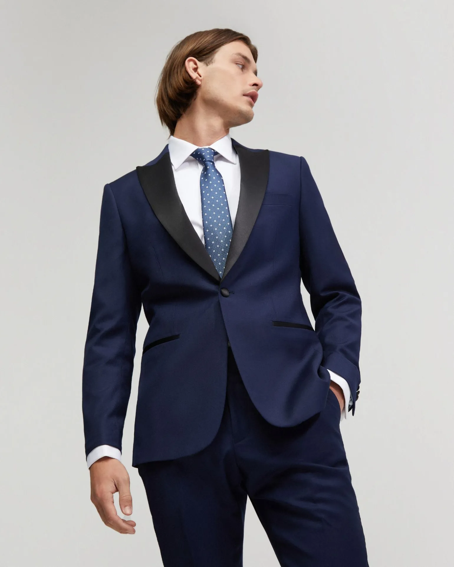 Dinner Suit Jacket With Peak Lapel