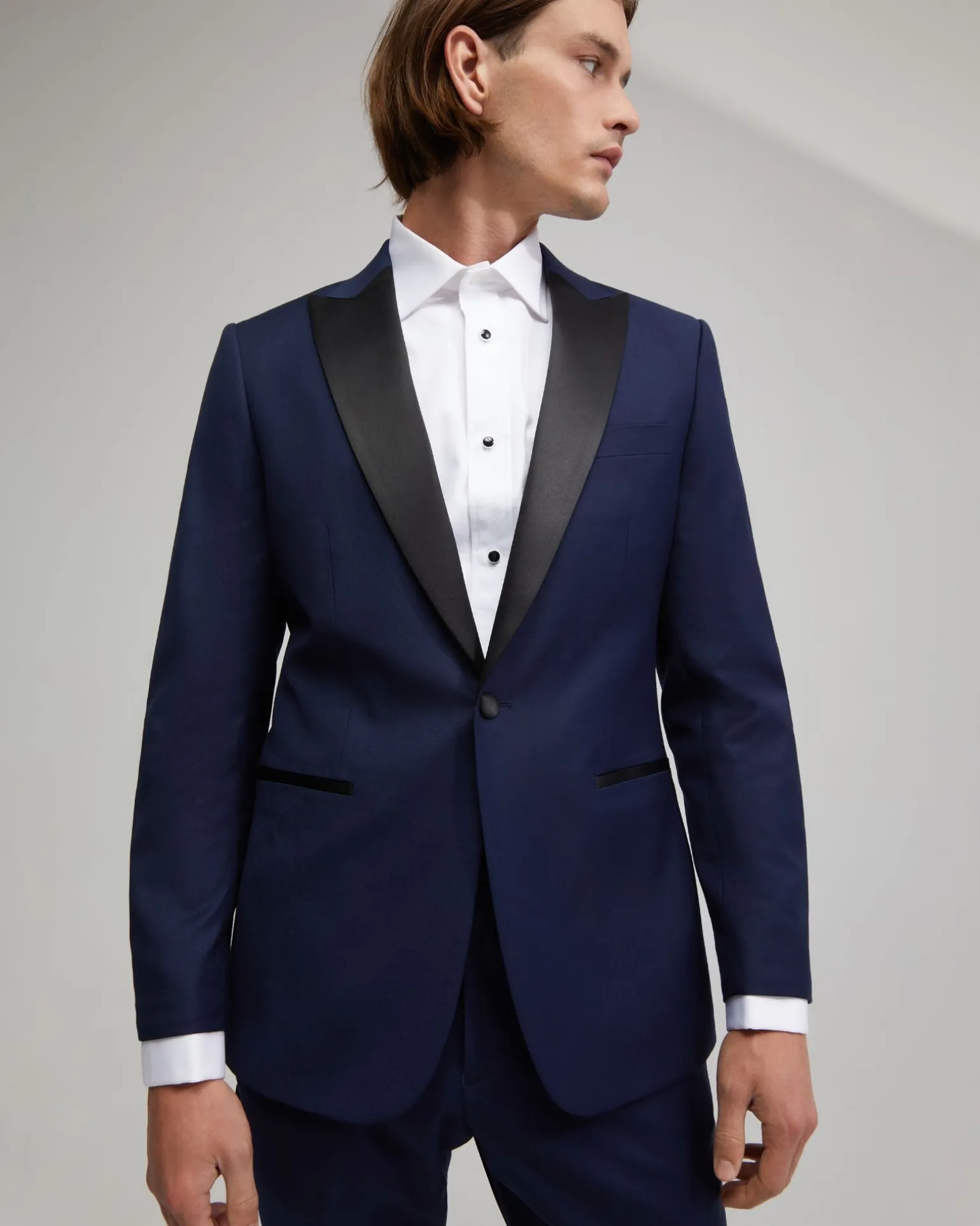 Dinner Suit Jacket With Peak Lapel