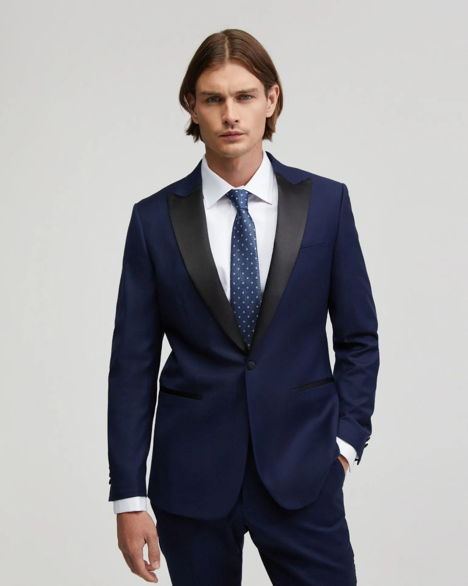 Dinner Suit Jacket With Peak Lapel