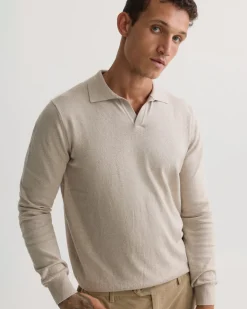 Dominic Open Polo Collar Knit
