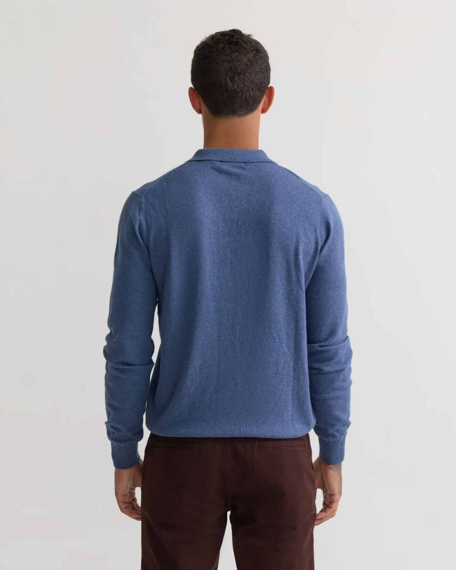 Dominic Open Polo Collar Knit