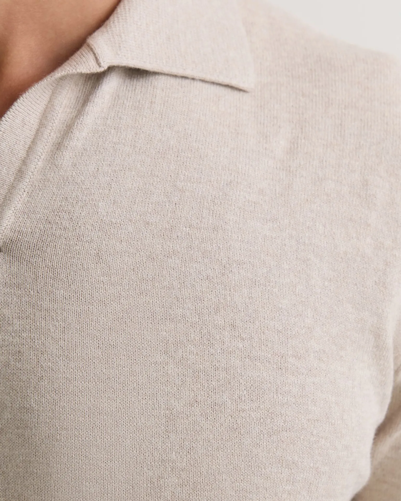 Dominic Open Polo Collar Knit