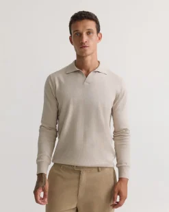 Dominic Open Polo Collar Knit