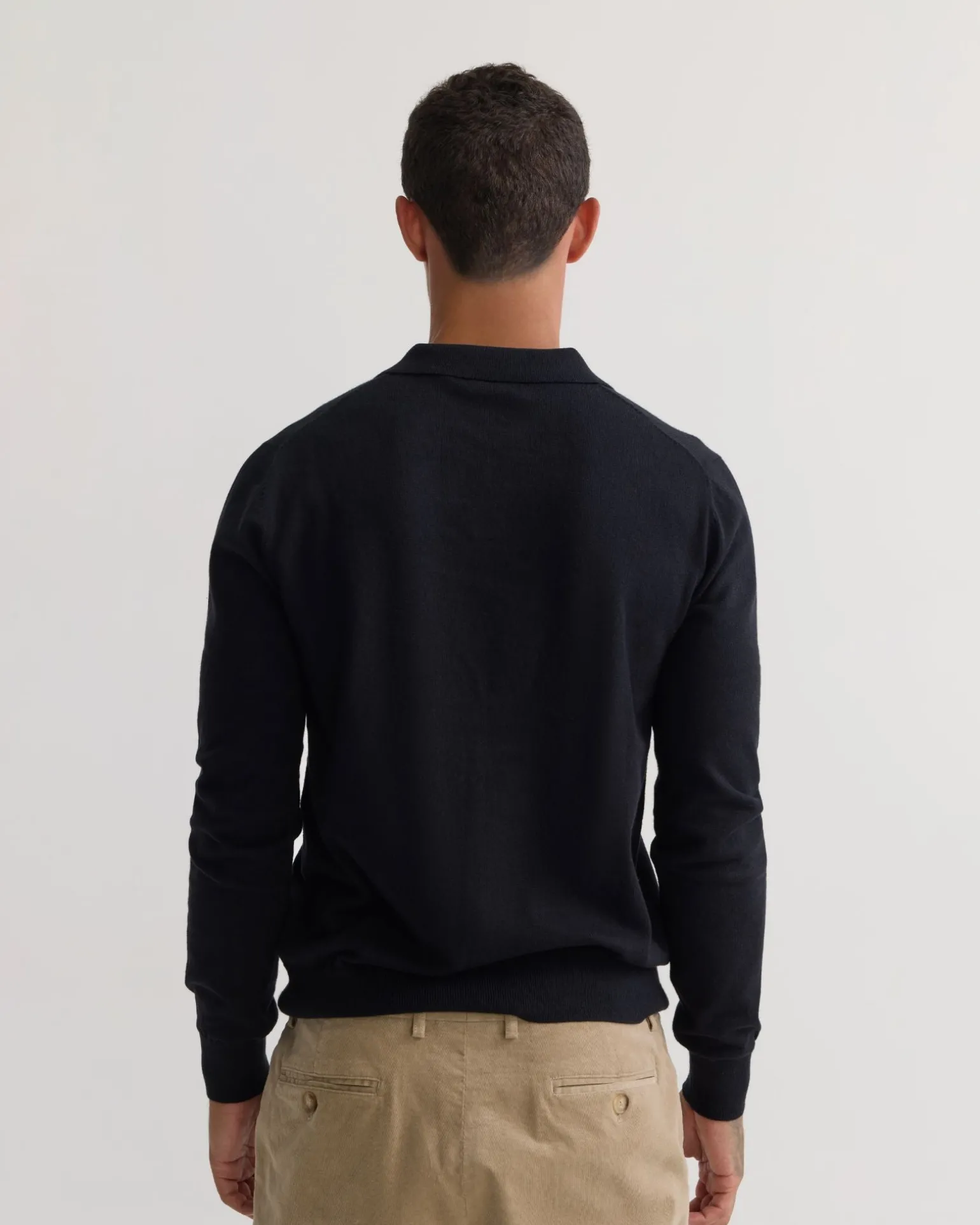 Dominic Open Polo Collar Knit