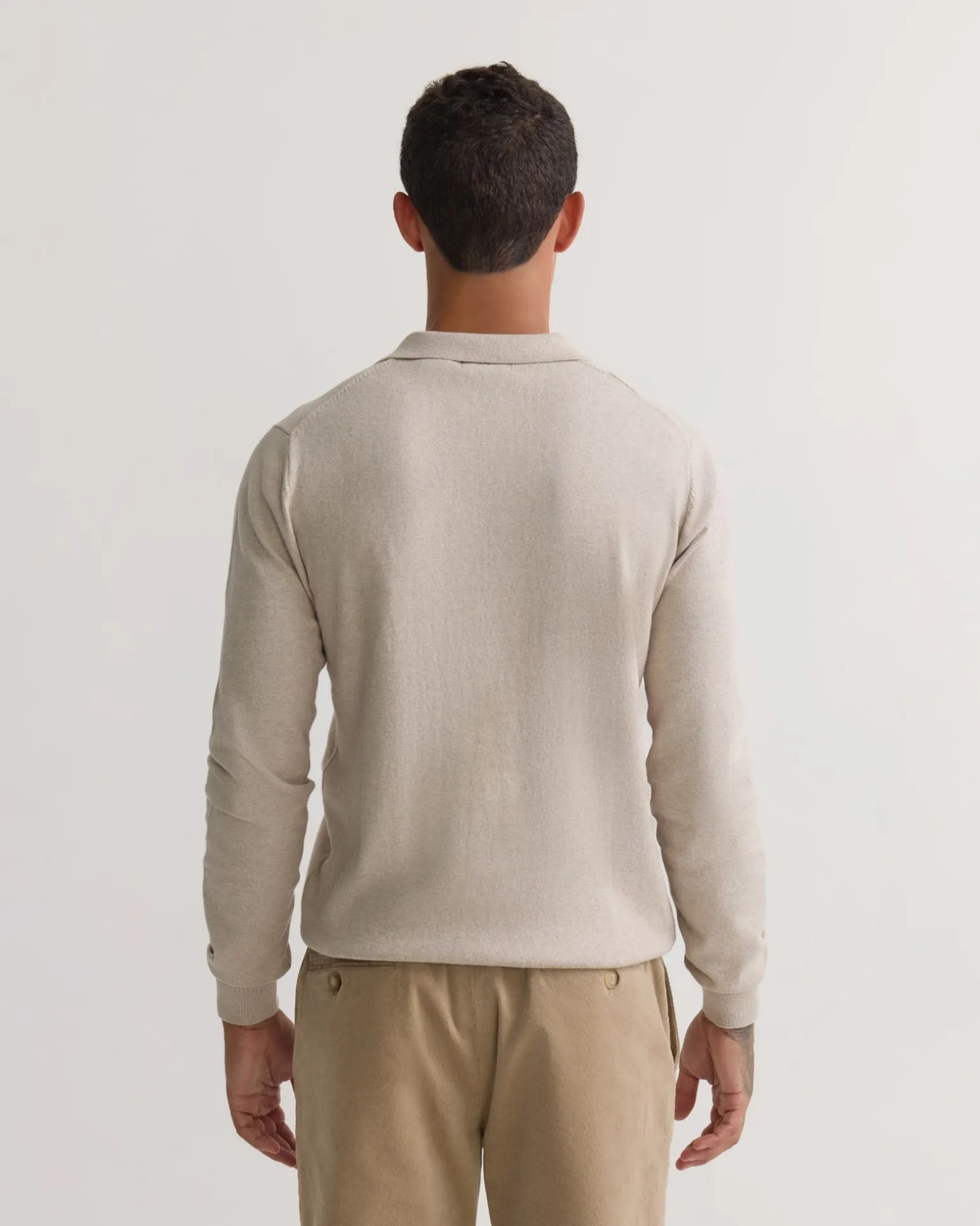 Dominic Open Polo Collar Knit