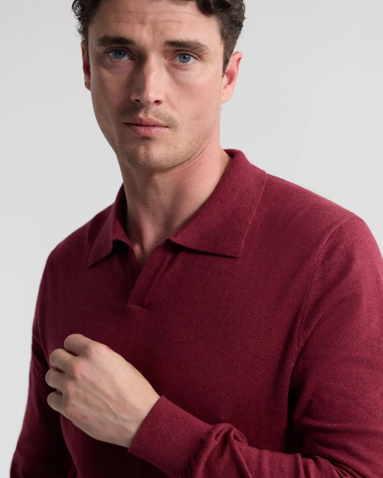 Dominic Polo Cashmere Blend Knit
