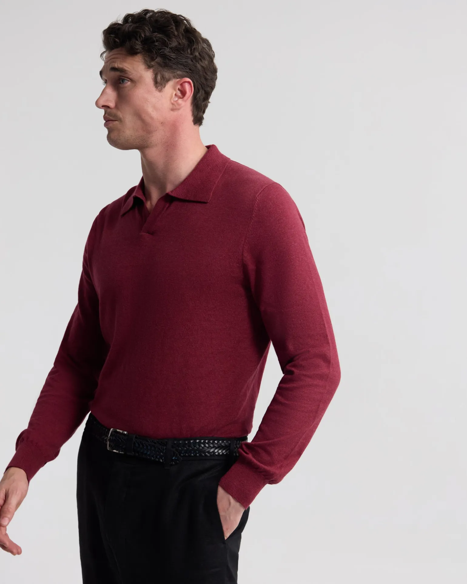 Dominic Polo Cashmere Blend Knit