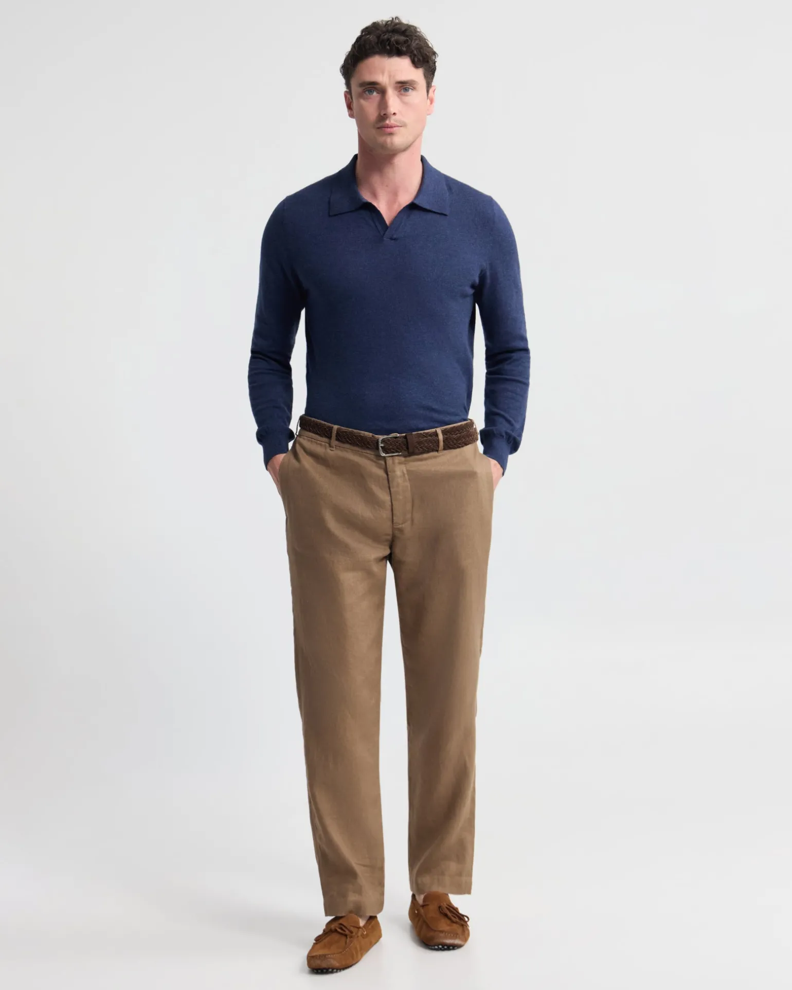 Dominic Polo Cashmere Blend Knit