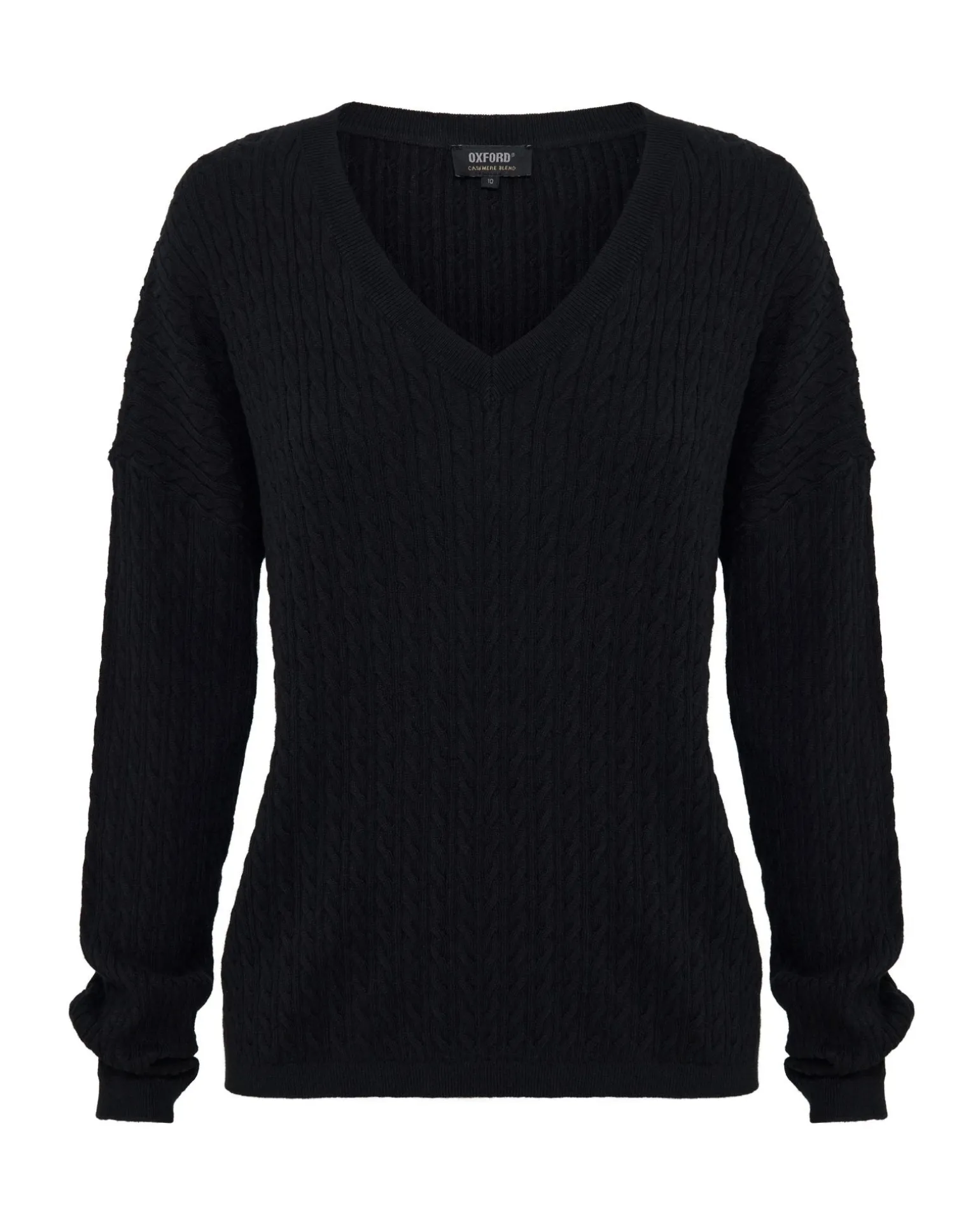 Drew Cable V-Neck Knit