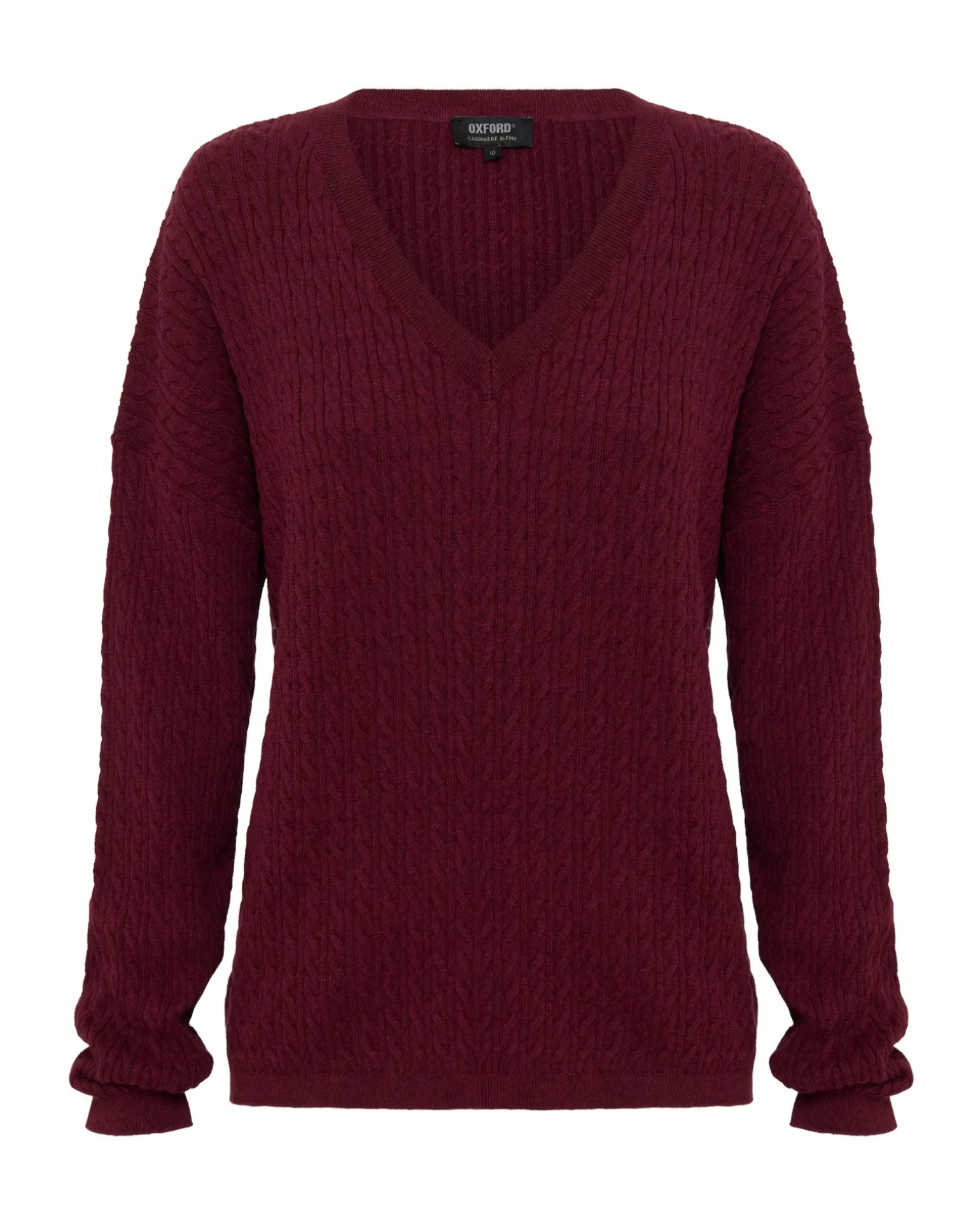 Drew Cable V-Neck Knit