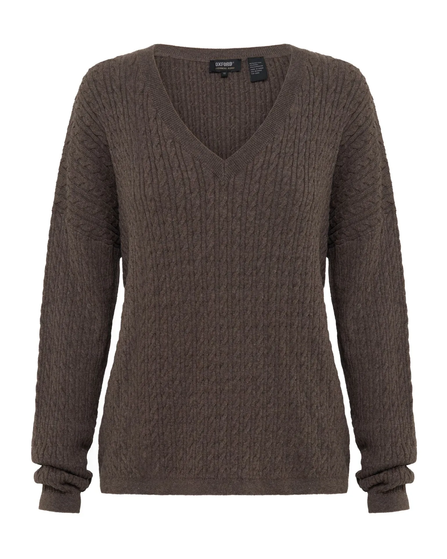 Drew Cable V-Neck Knit