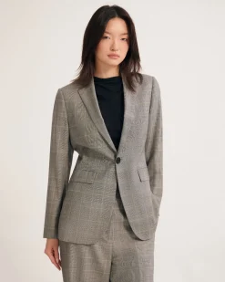 Ebony Pure Wool Suit Jacket