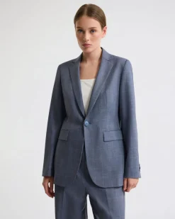Ebony Wool Blend Suit Jacket