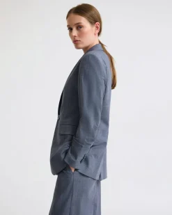 Ebony Wool Blend Suit Jacket