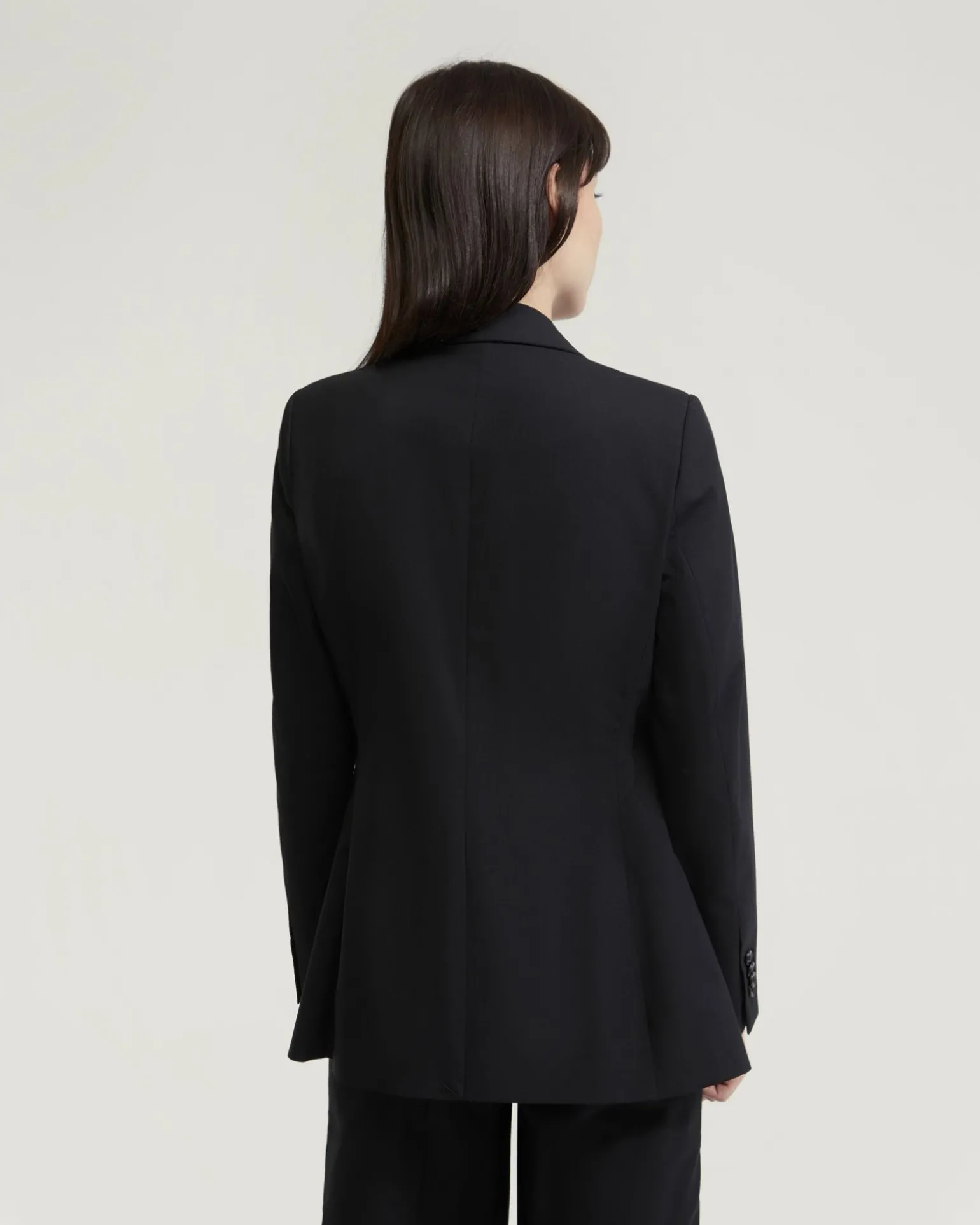 Ebony Wool Stretch Suit Jacket