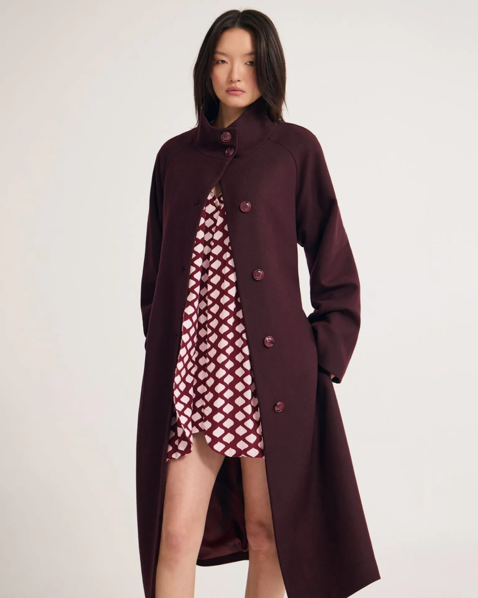 Edi Funnel Collar Coat