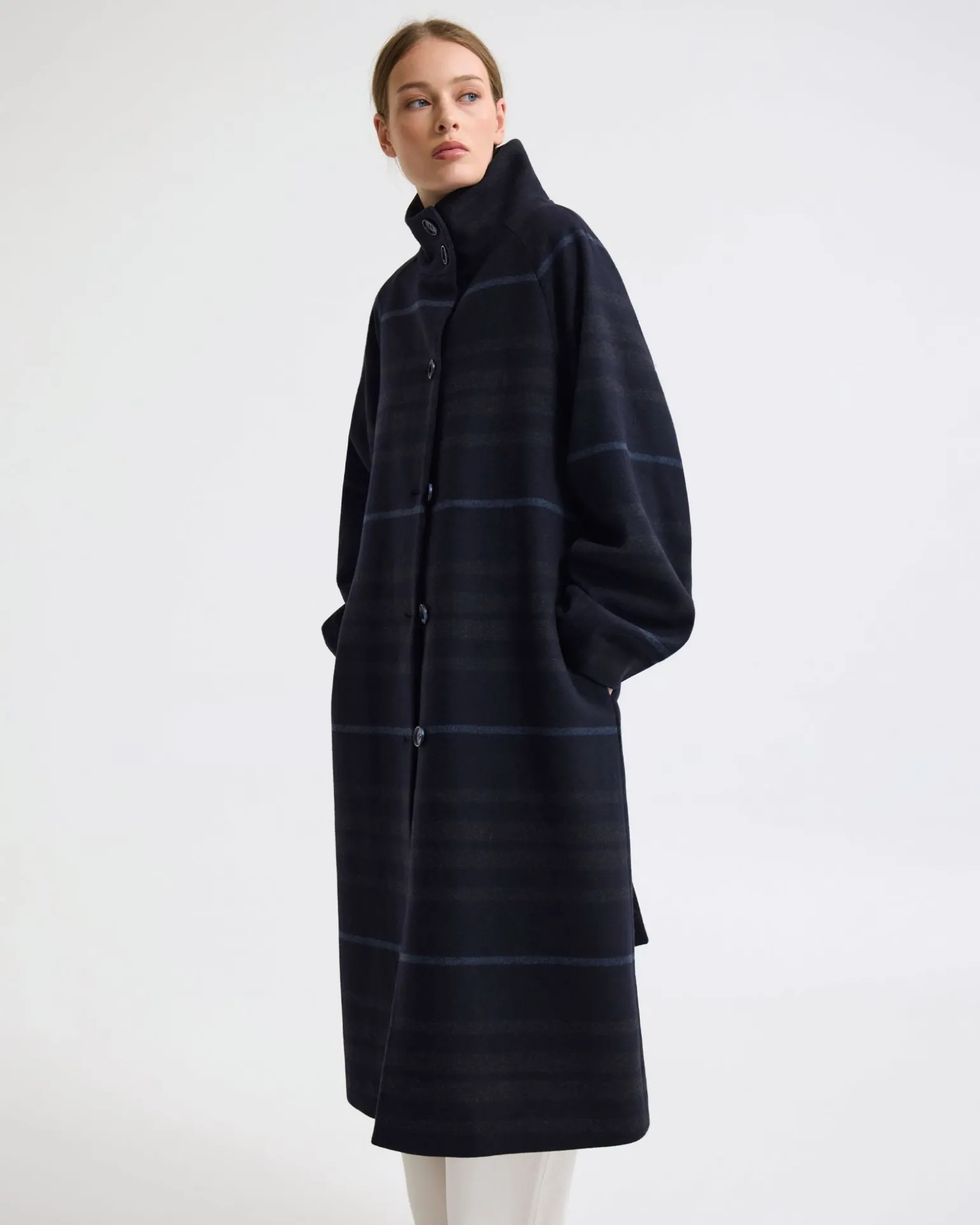 Edi Wool Funnel Collar Coat